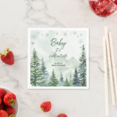 Baby it's Cold Outside Baby Shower Serviette (Beispiel)