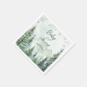 Baby it's Cold Outside Baby Shower Serviette (Ecke)