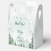 Baby it's Cold Outside Baby Shower Thank You Geschenkschachtel (Geöffnet)