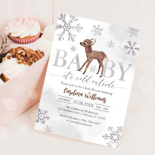 Baby It's Cold Outside Babyparty-Einladung Einladung