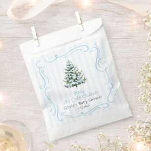 Baby It's Cold Outside Blaue Winter-Baby-Party Geschenktütchen