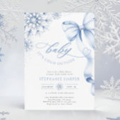 Baby It's Cold Outside Blue Baby Dusche Einladung