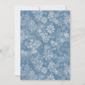 Baby it's Cold Outside Boy clothesline Baby Shower Einladung (Rückseite)