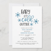 Baby It's Cold Outside Christmas Baby Shower Invit Einladung (Vorderseite)