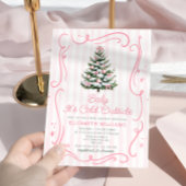 Baby it's Cold Outside Christmas Girl Baby Shower Einladung