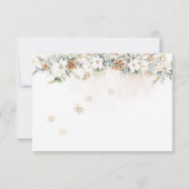 Baby Its Cold Outside Clothest Line Baby Shower Einladung (Rückseite)