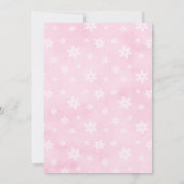 Baby It's Cold Outside Coquette Baby Shower Einladung (Rückseite)