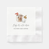 Baby It's Cold Outside Cosy Winter Baby Dusche Serviette (Vorderseite)