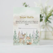 Baby It's Cold Outside Diaper Raffle Baby Shower Begleitkarte (Stehend Vorderseite)