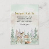 Baby It's Cold Outside Diaper Raffle Baby Shower Begleitkarte (Vorderseite)