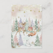 Baby It's Cold Outside Diaper Raffle Baby Shower Begleitkarte (Rückseite)