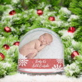 Baby it's Cold Outside Double Photo Schneekugeln (Weihnachten)