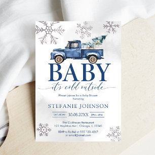 Baby It's Cold Outside Drive Baby-Party Einladung