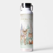 Baby It's Cold Outside Elegant Winter Woodland Trinkflasche (Vorne)