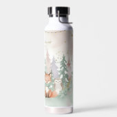 Baby It's Cold Outside Eleganter Winterwald Trinkflasche (Links)