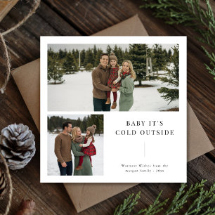 Baby It's Cold Outside Family 2 Foto Weihnachten