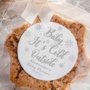 Baby It's Cold Outside Geschenkanhänger für Baby S Runder Aufkleber
