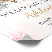 Baby It's Cold Outside Girl Winter Willkommen Poster (Ecke)