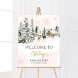 Baby It's Cold Outside Girl Winter Willkommen Poster<br><div class="desc">Mit diesem Pink Winter Wonderland Snowflake Baby Shower und unserem niedlichen und prächtigen Willkommenszeichen mit einem bezaubernden Winterthema machen Sie Ihre Veranstaltung ganz besonders. Laden Sie diese Touch herunter,  personalisieren Sie sie und schaffen Sie bleibende Erinnerungen! BS581</div>