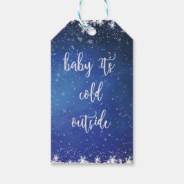 Baby It's Cold Outside - Holiday Gift Tag Geschenkanhänger