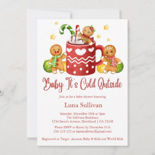 Baby It's Cold Outside Kuschelige Babyparty Einladung