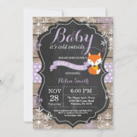 Baby its Cold Outside Lila Fox Girl Baby Shower