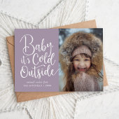 Baby It's Cold Outside Magnetic Holiday Foto Card Magnetkarte