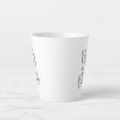 Baby It's Cold Outside Modern Script Holiday Milchtasse (Vorderseite)