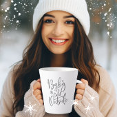 Baby It's Cold Outside Modern Script Holiday Milchtasse