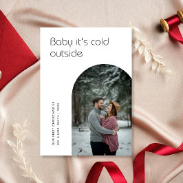 Baby It's Cold Outside New First Christmas Feiertagskarte