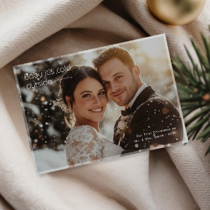 Baby It's Cold Outside New First Christmas Feiertagskarte