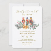Baby It's Cold Outside Nutcracker Baby Shower Einladung (Vorderseite)