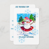 Baby It's Cold Outside! Party Supplies Einladung (Vorne/Hinten)