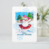 Baby It's Cold Outside! Party Supplies Einladung (Stehend Vorderseite)