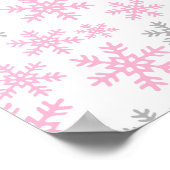 Baby It's Cold Outside Pink Baby Shower Banner Poster (Ecke)