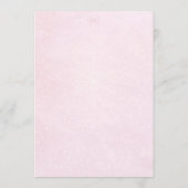 Baby It's Cold Outside Pink Bow Baby Shower Einladung (Rückseite)