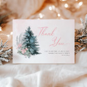 Baby its cold outside Pink Silver Dankeskarte