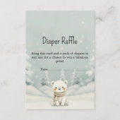 Baby It's Cold Outside Polar Bear Diaper Raffle  Begleitkarte (Vorderseite)