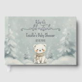 Baby, It's Cold Outside Polar Bear Winter Gästebuch (Vorderseite)