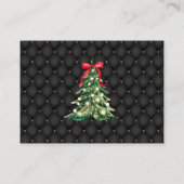 Baby It's Cold Outside Red Bow Buchanfrage Begleitkarte (Rückseite)