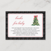 Baby It's Cold Outside Red Bow Buchanfrage Begleitkarte (Vorderseite)