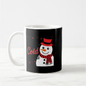 Baby It's Cold Outside Retro Christmas Long Sleeve Kaffeetasse (Links)