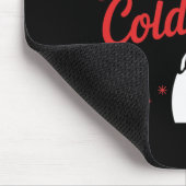 Baby It's Cold Outside Retro Christmas Long Sleeve Mousepad (Ecke)