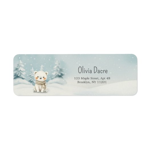 Baby, It's Cold Outside return address labels (Vorne)