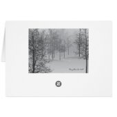 Baby It's Cold Outside Romantic Holiday Card (Rückseite Horizontal)