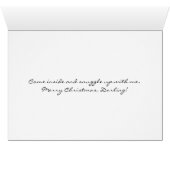 Baby It's Cold Outside Romantic Holiday Card (Innenansicht Horizontal (Unten))