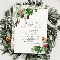 Baby It's Cold Outside Rotkehlchen Winter-Baby-Par