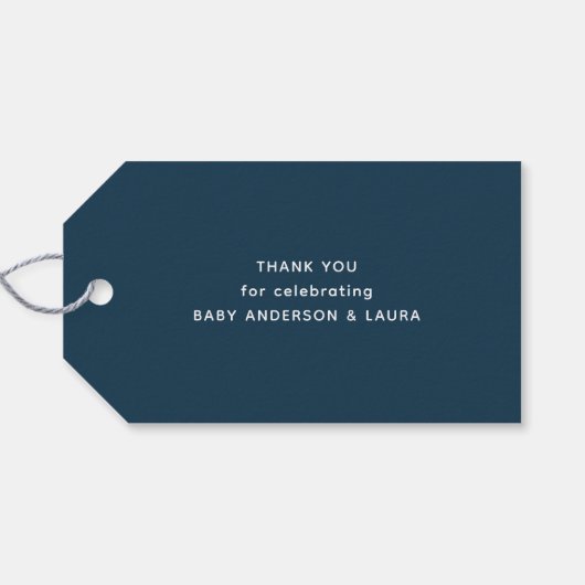 Baby It's Cold Outside Snowflake Danke Geschenkanhänger (Rückseite Horizontal)