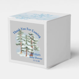 Baby its cold outside snowflake winter forest geschenkschachtel
