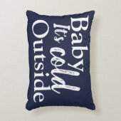 Baby It's Cold Outside Snowman Muster Dekokissen (Vorderseite(Vertikal))